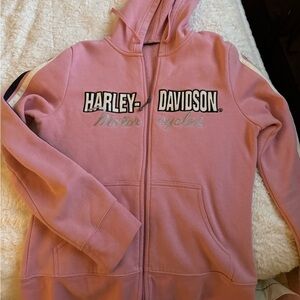 Rare pink Harley Davidson Zip up